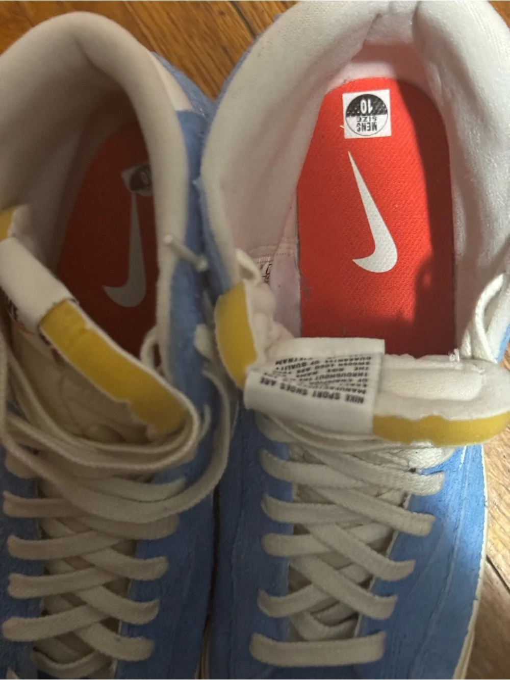 Nike Blazer Mid 77 Premium Suede Sneakers in University Blue White